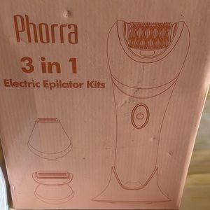 New Phorra 3 in 1 Electric Epilator Kits